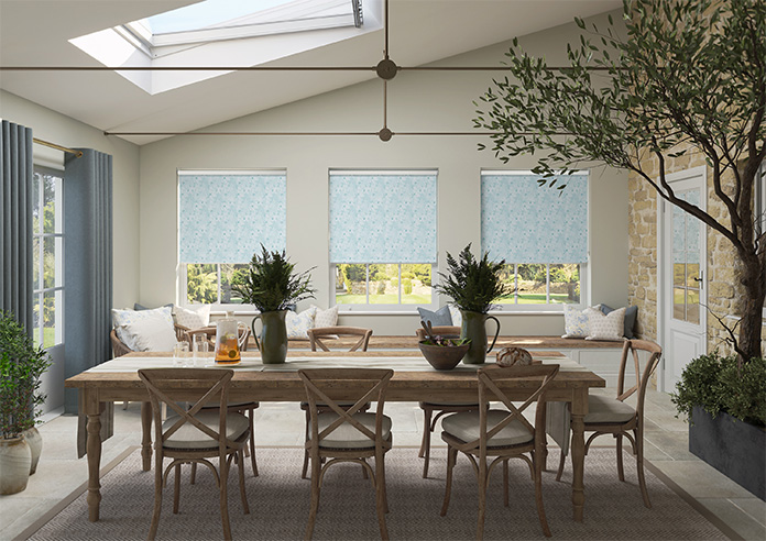 Peruvian Parrots, Turquoise - Roller Blind - Image 8